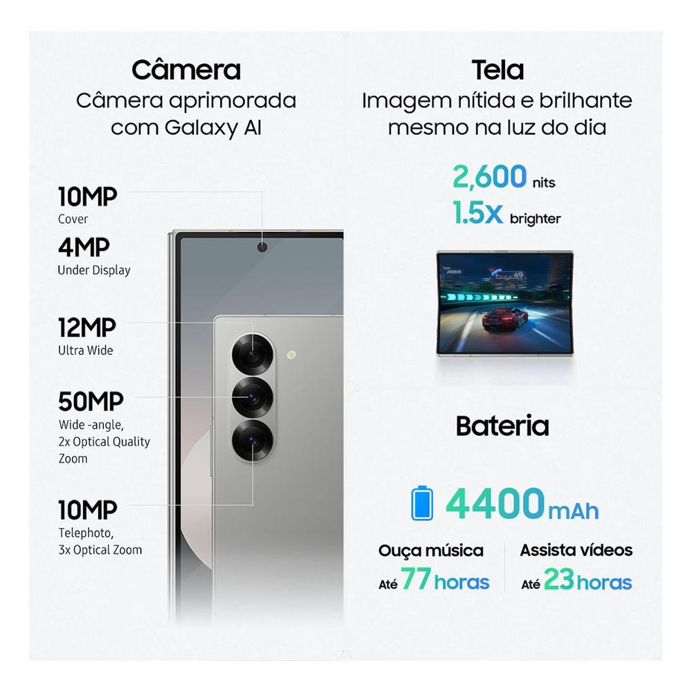 Foto 5 | Celular Samsung Galaxy Z Fold6 5G 512 GB 12 GB de RAM Negro