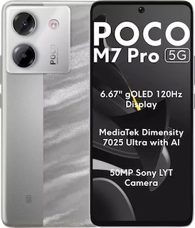 Foto 1 | Celular Poco M7 Pro 5g 8+256gb Plateado
