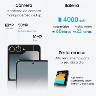 Foto 6 | Teléfono Celular Samsung Galaxy Z Flip6 5g, 512 Gb, 12 Gb De Ram, Pantalla 6.7, Cámara. Dual+ Selfie