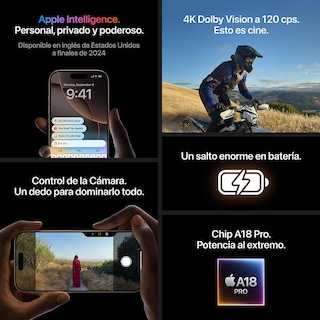 Foto 8 | Celular iPhone 16 Pro 256gb Titanio Negro Desbloqueado