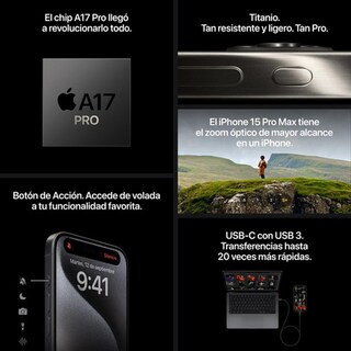 Foto 8 | Celular iPhone 15 Pro de 256gb Titanio Azul Desbloqueado