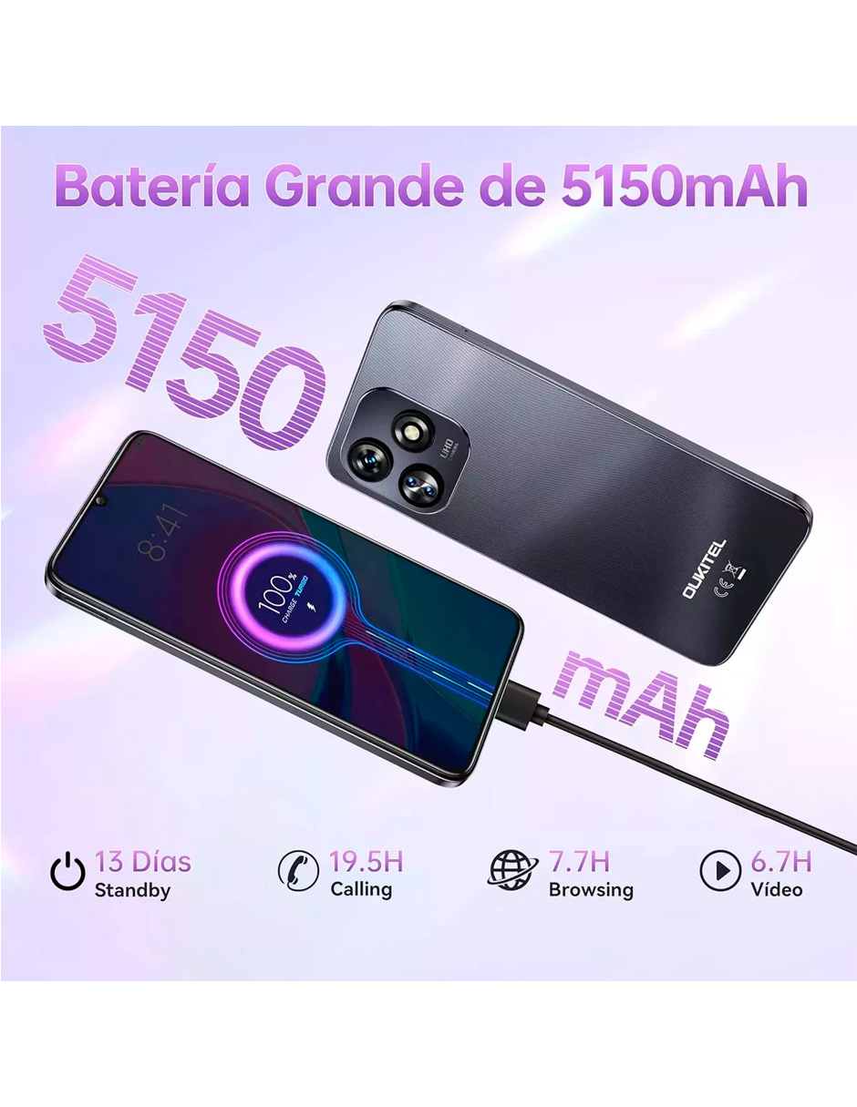 Foto 5 pulgar | Celular Oukitel C51 128gb Azul Desbloqueado