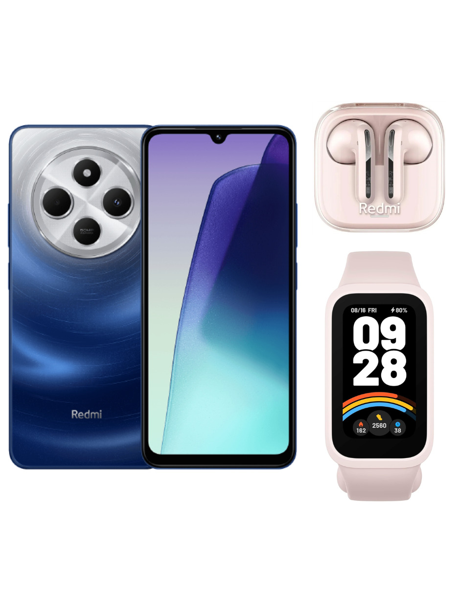 Xiaomi Redmi 14c 256gb Rom Xiaomi Azul + Smartband 9 Active Rosa + Bunds 6 Active Rosa
