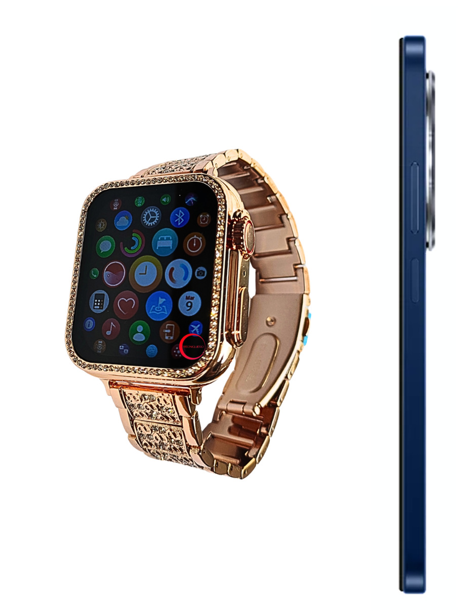 Foto 4 pulgar | Xiaomi Redmi 14c 256gb Rom Xiaomi Azul + Smartwatch Bossney Bs K2310 Dorado