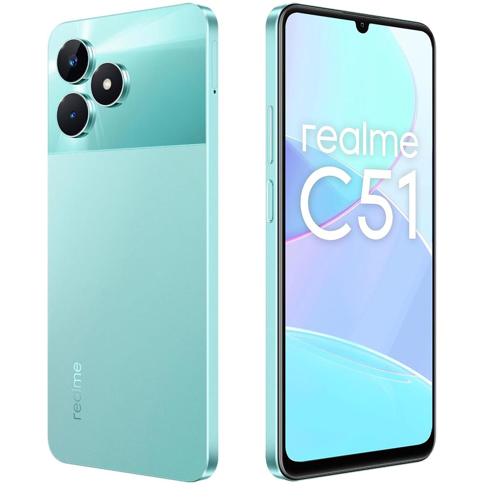Foto 6 pulgar | Celular Realme C51 Desbloqueado 4gb 128gb Lcd 6.74'' 50mp 5mp Verde Menta