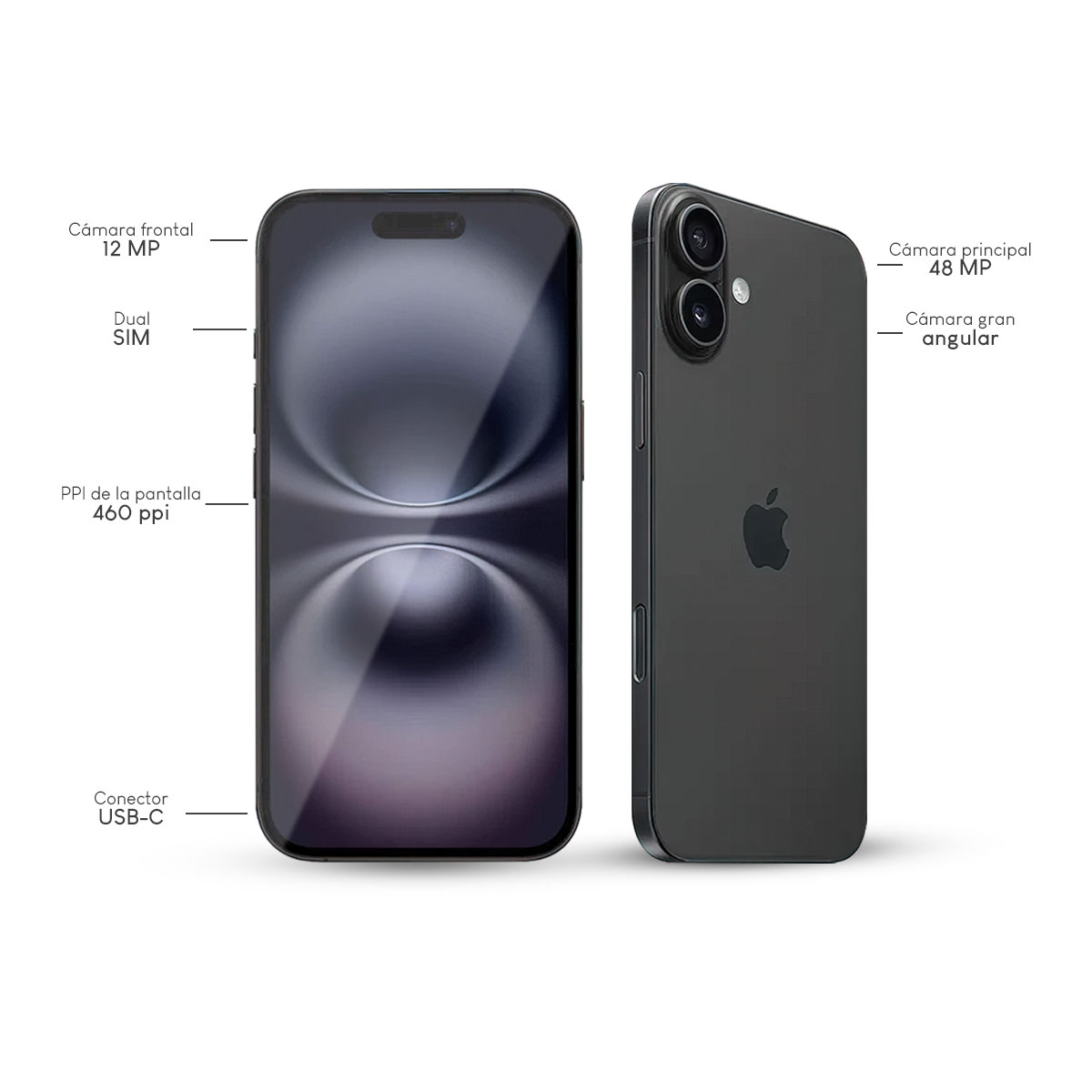 Foto 4 pulgar | Celular Apple iPhone 16 de 128gb Negro Desbloqueado