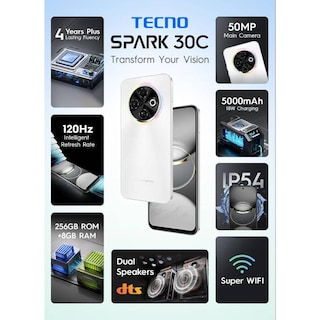Foto 2 | Tecno Spark 30c 8/256gb Blanco Dual Sim