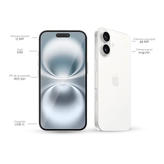 Foto 3 | Celular Apple iPhone 16 128gb Blanco Desbloqueado+Powerbank