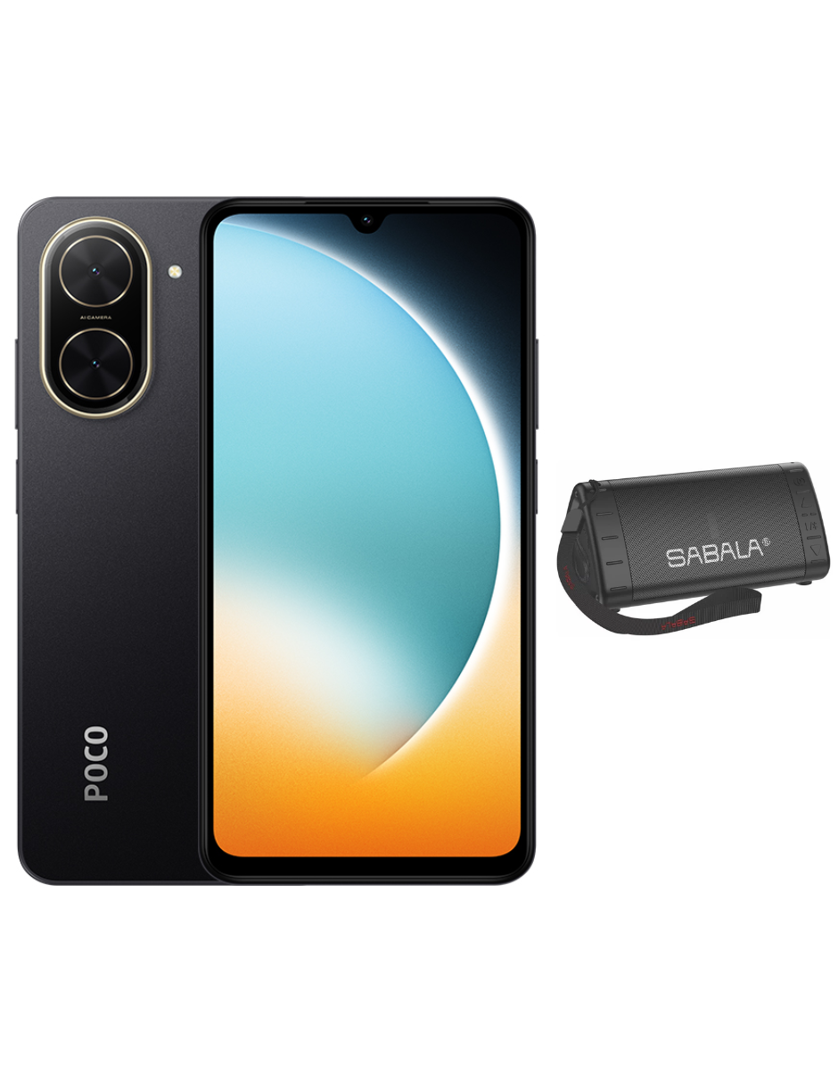 Bundle Xiaomi Poco C71 128gb Rom Xiaomi Negro Incluye Bocina Sabala Dr 901