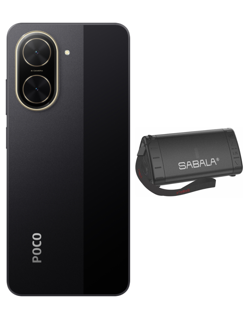 Foto 3 pulgar | Bundle Xiaomi Poco C71 128gb Rom Xiaomi Negro Incluye Bocina Sabala Dr 901