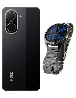 Foto 2 | Bundle Xiaomi Poco C71 128gb Rom Xiaomi Negro Incluye G-tide Power Smartwatch