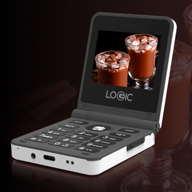 Foto 3 pulgar | Celular de Folder Logic Z1l 32 Mb 32 Mb 4G Doble Pantalla Blanco