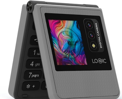 Foto 1 | Celular de Folder Logic Z1l 32 Mb 32 Mb 4G Doble Pantalla Gris