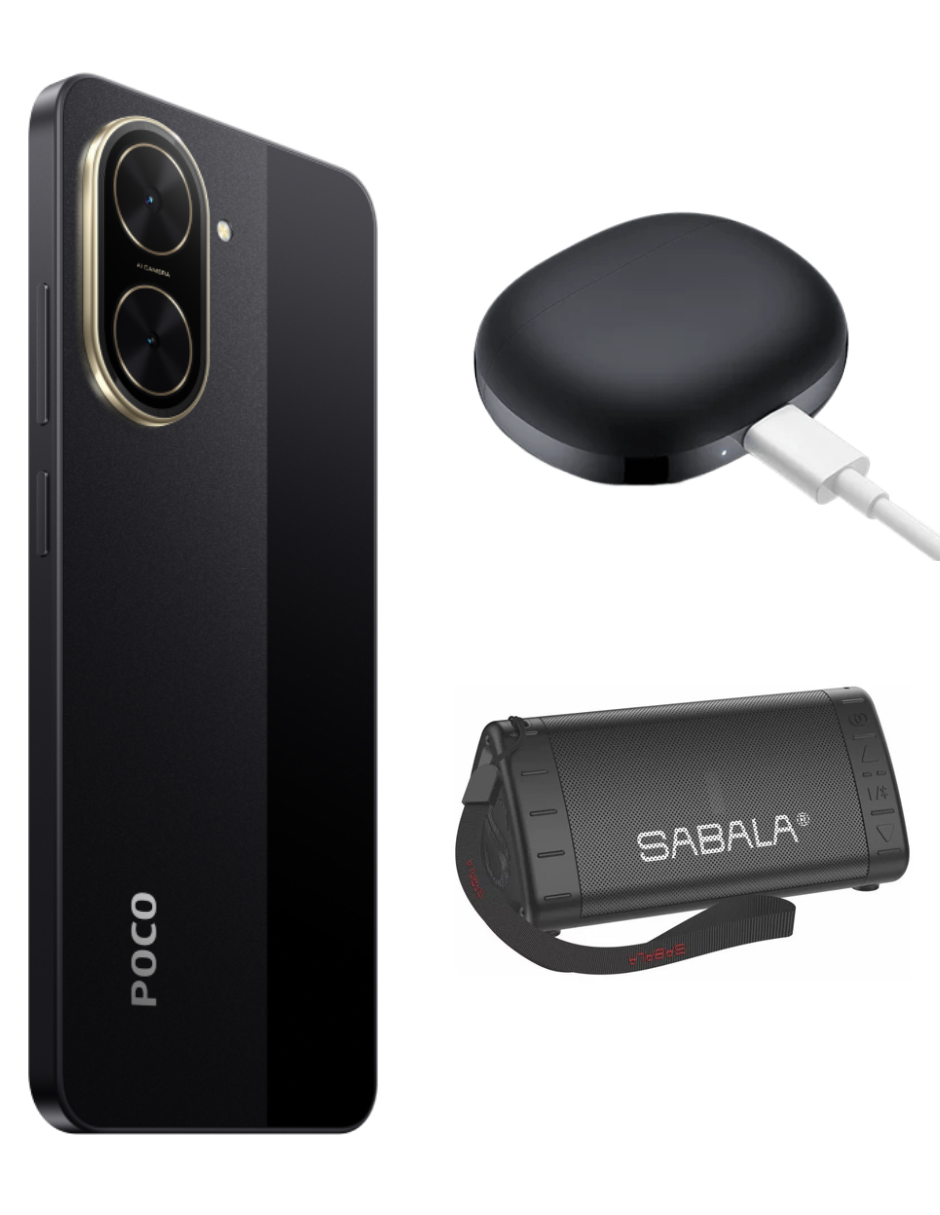 Foto 4 pulgar | Bundle Xiaomi Poco C71 128gb Rom Xiaomi Negro Incluye Xiaomi Bunds 4 Active Negros Y Bocina Sabala Dr 901