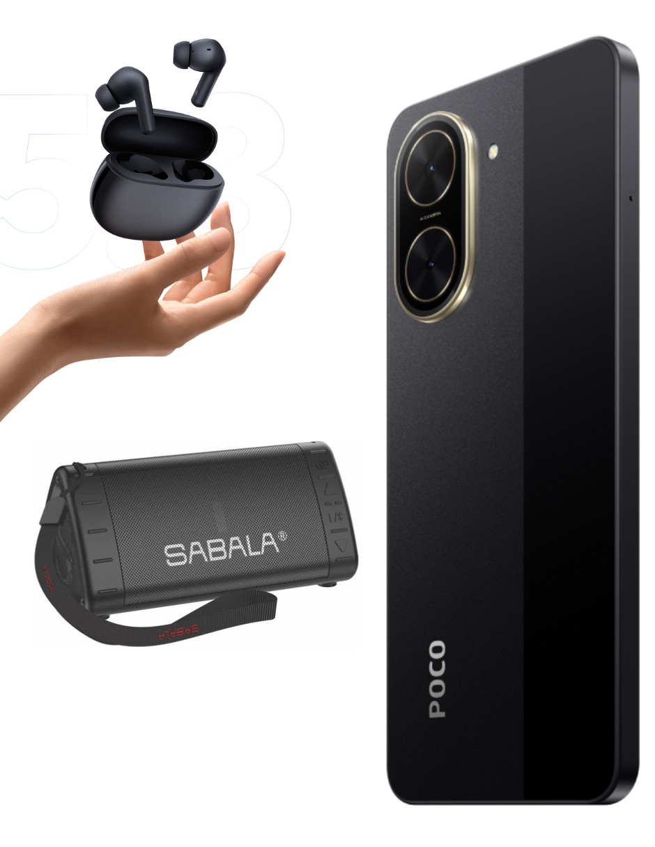 Foto 5 pulgar | Bundle Xiaomi Poco C71 128gb Rom Xiaomi Negro Incluye Xiaomi Bunds 4 Active Negros Y Bocina Sabala Dr 901