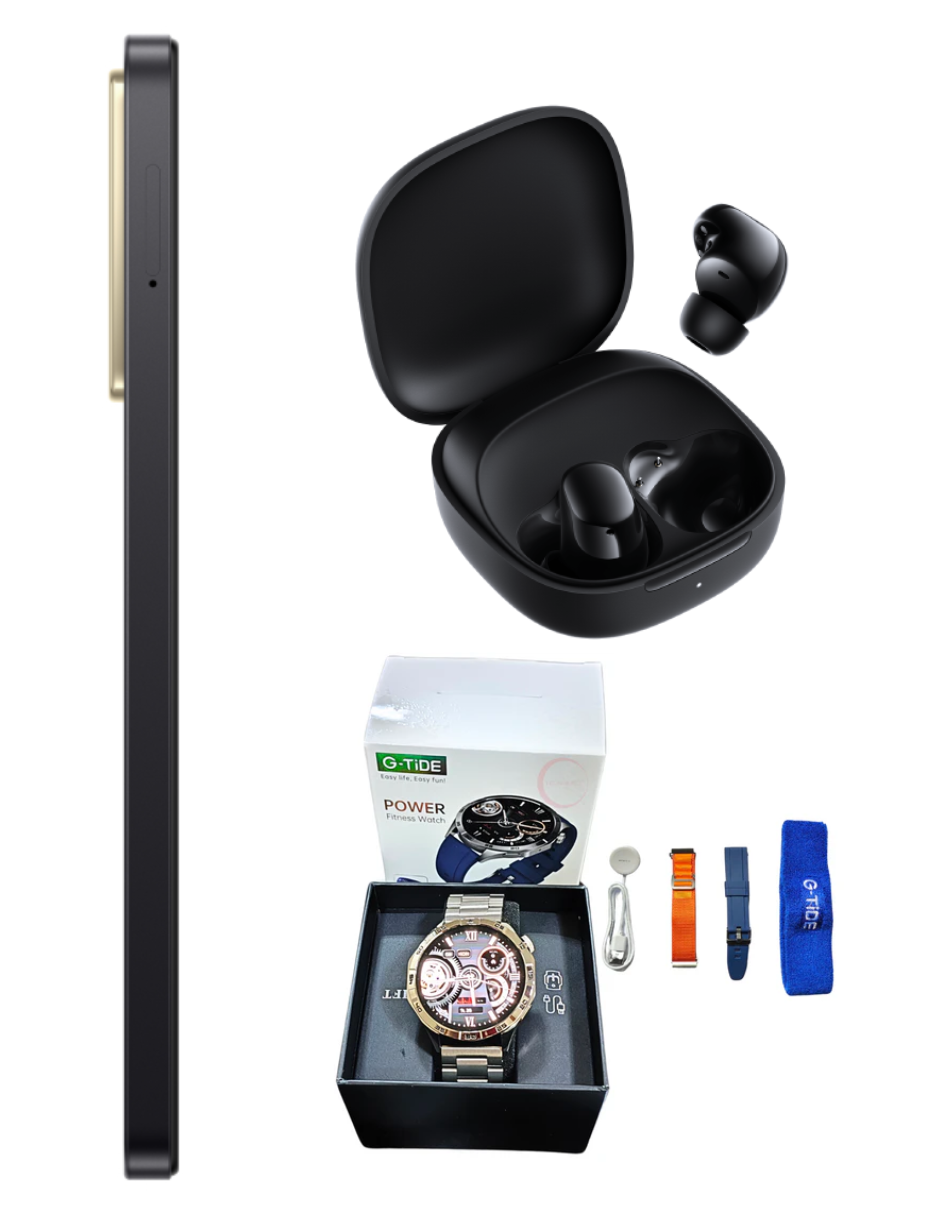 Foto 6 pulgar | Bundle Xiaomi Poco C71 128gb Rom Xiaomi Negro Incluye Xiaomi Bunds 6 Play Negros Y Smartwatch G-tide Power