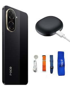 Foto 3 | Bundle Xiaomi Poco C71 128gb Rom Xiaomi Negro Incluye Xiaomi Bunds 4 Active Negros Y Smartwatch G-tide Power