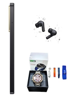 Foto 5 | Bundle Xiaomi Poco C71 128gb Rom Xiaomi Negro Incluye Xiaomi Bunds 4 Active Negros Y Smartwatch G-tide Power