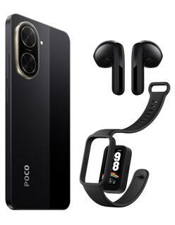 Foto 3 | Bundle Xiaomi Poco C71 128gb Rom Xiaomi Negro Incluye Xiaomi Bunds 6 Active Negros Y Band 9 Active