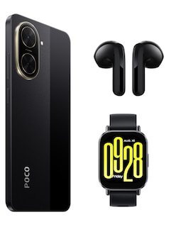 Foto 3 | Bundle Xiaomi Poco C71 128gb Rom Xiaomi Negro Incluye Xiaomi Bunds 6 Active Negros Y Watch 5 Active