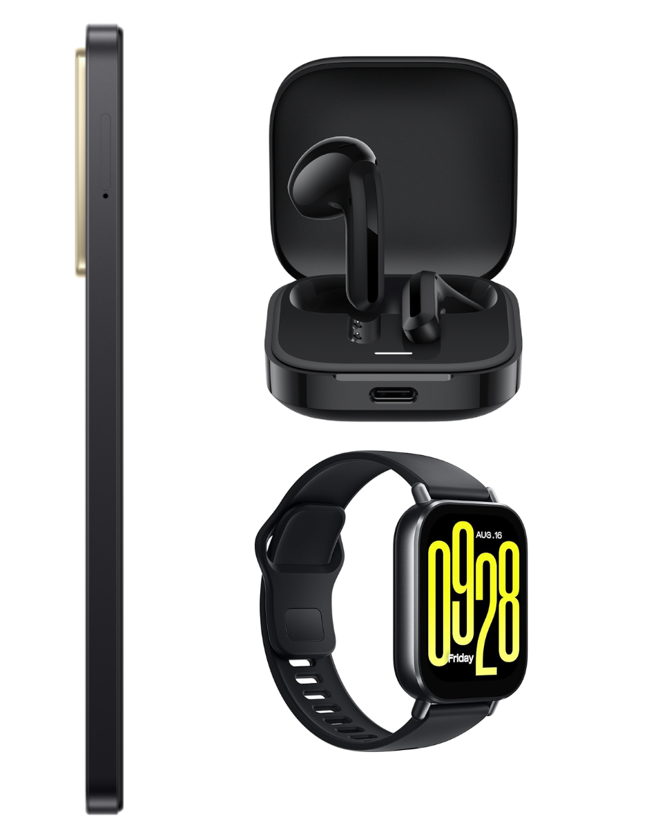 Foto 5 | Bundle Xiaomi Poco C71 128gb Rom Xiaomi Negro Incluye Xiaomi Bunds 6 Active Negros Y Watch 5 Active
