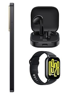 Foto 5 | Bundle Xiaomi Poco C71 128gb Rom Xiaomi Negro Incluye Xiaomi Bunds 6 Active Negros Y Watch 5 Active
