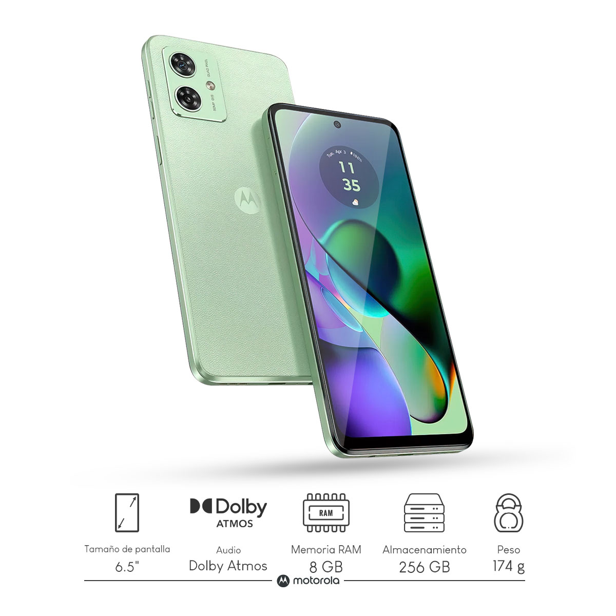 Foto 3 pulgar | Combo Motorola Moto G54 Desbloquesdo Dimensity-7020 8gb 256gb Fhd Verde + Powerbank