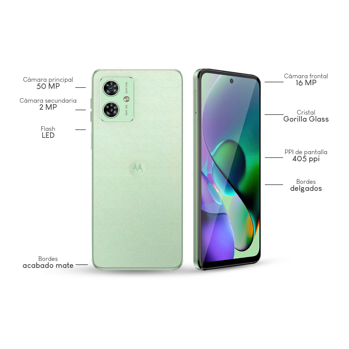 Foto 4 pulgar | Combo Motorola Moto G54 Desbloquesdo Dimensity-7020 8gb 256gb Fhd Verde + Powerbank