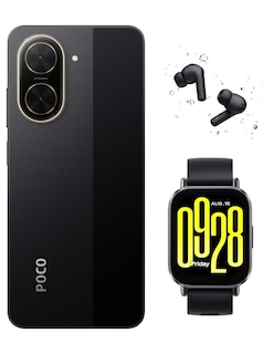 Foto 2 | Bundle Xiaomi Poco C71 128gb Rom Xiaomi Negro Incluye Xiaomi Bunds 4 Active Negros Y Watch 5 Active
