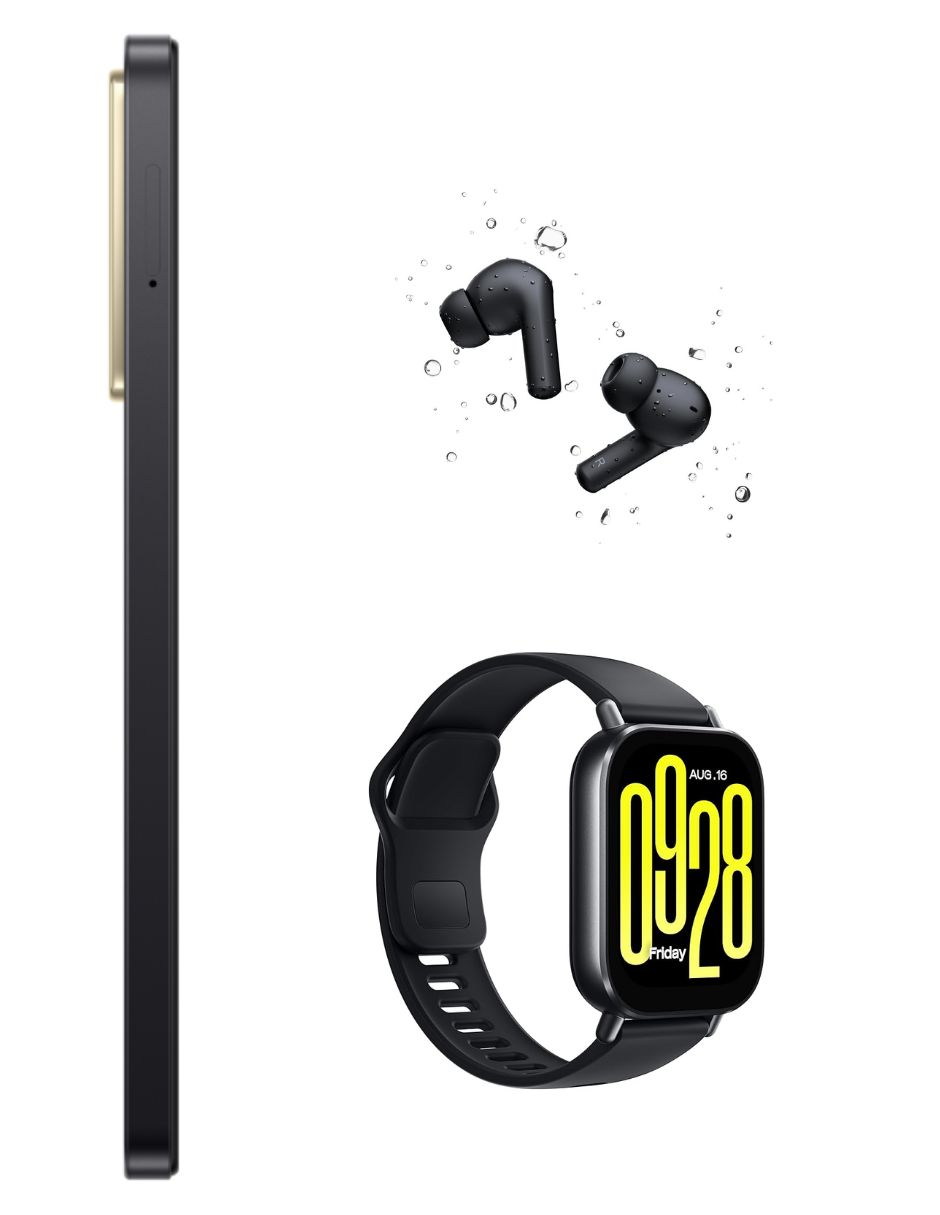 Foto 5 | Bundle Xiaomi Poco C71 128gb Rom Xiaomi Negro Incluye Xiaomi Bunds 4 Active Negros Y Watch 5 Active