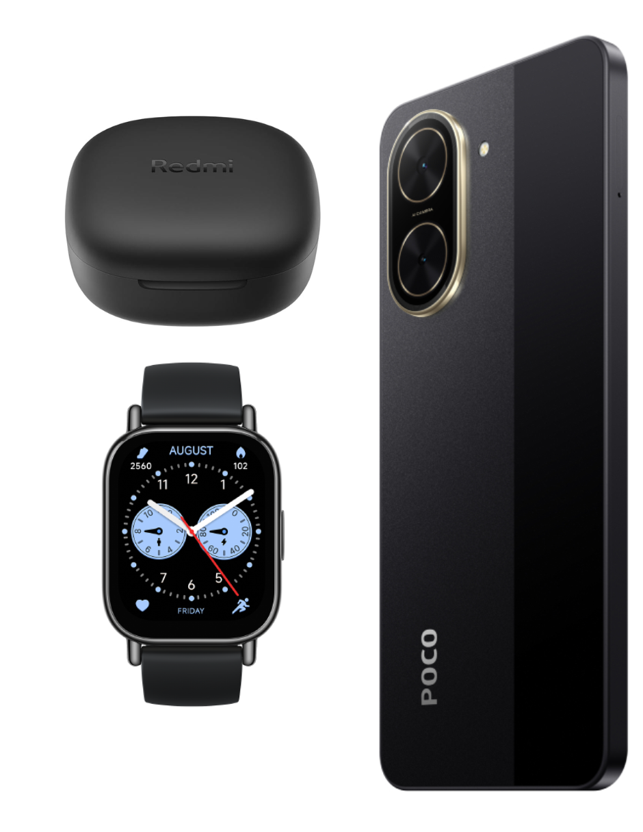 Foto 5 pulgar | Bundle Xiaomi Poco C71 128gb Rom Xiaomi Negro Incluye Xiaomi Bunds 6 Play Negros Y Watch 5 Lite Negra