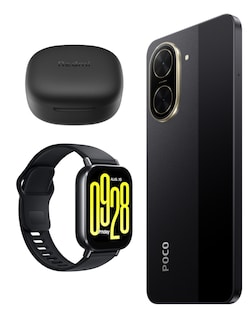 Foto 4 | Bundle Xiaomi Poco C71 128gb Rom Xiaomi Negro Incluye Xiaomi Bunds 6 Play Negros Y Watch 5 Active