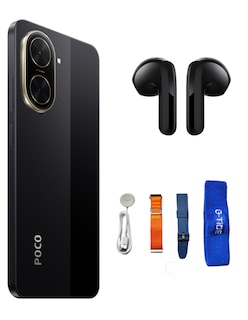 Foto 3 | Bundle Xiaomi Poco C71 128gb Rom Xiaomi Negro Incluye Xiaomi Bunds 6 Active Negros Y Smartwatch G-tide Power