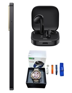 Foto 5 | Bundle Xiaomi Poco C71 128gb Rom Xiaomi Negro Incluye Xiaomi Bunds 6 Active Negros Y Smartwatch G-tide Power