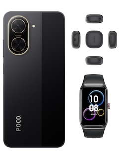 Foto 2 | Smartphone Xiaomi Poco C71 128GB ROM Negro + Bunds 6 Play Negros + Honor Choice Band