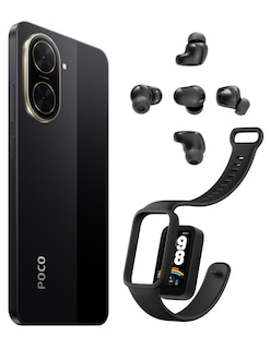 Foto 3 | Smartphone Xiaomi Poco C71 128GB ROM Negro + Xiaomi Bunds 6 Play Negros + Band 9 Active