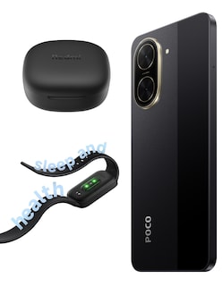 Foto 4 | Smartphone Xiaomi Poco C71 128GB ROM Negro + Xiaomi Bunds 6 Play Negros + Band 9 Active