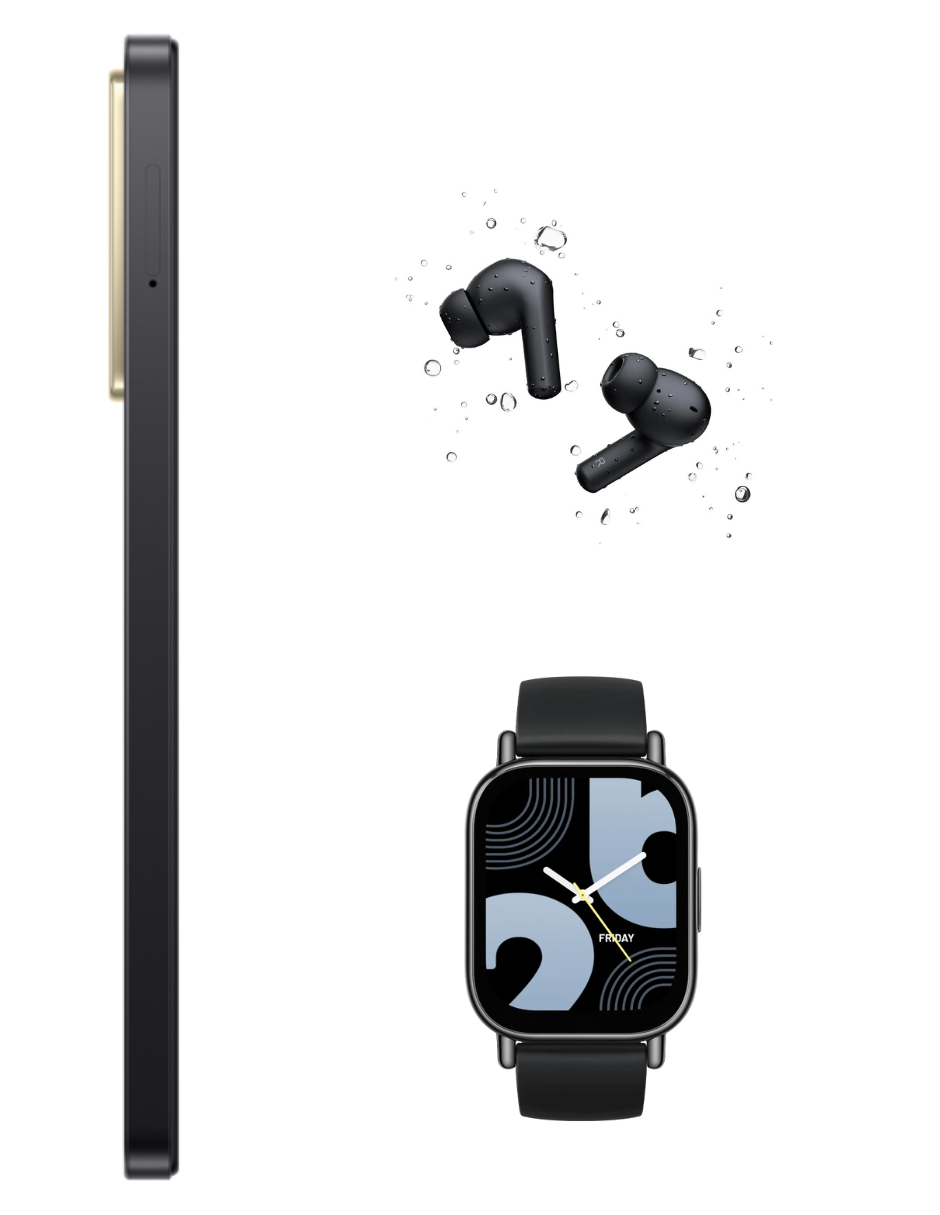 Foto 6 pulgar | Bundle Xiaomi Poco C71 128gb Rom Xiaomi Negro Incluye Xiaomi Bunds 4 Active Negros Y Watch 5 Lite Negra