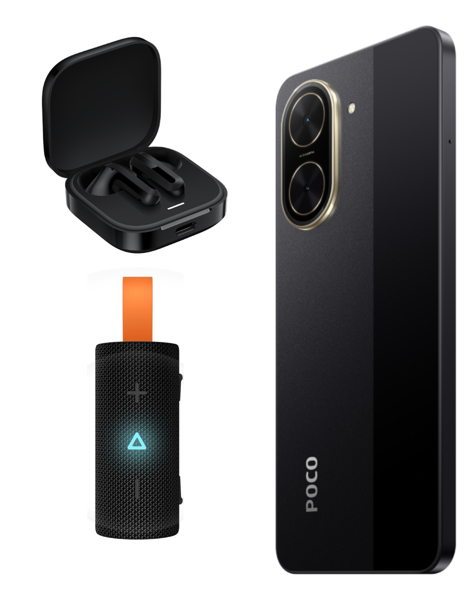 Foto 5 pulgar | Bundle Xiaomi Poco C71 128gb Rom Xiaomi Negro Incluye Xiaomi Bunds 6 Active Negros Y  Xiaomi Sound Pocket