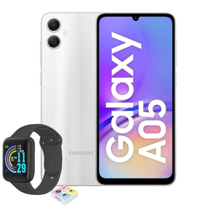 Samsung Galaxy A05 Desbloqueado Dual Sim 128gb 4ram Plata + Watch