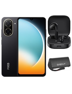 Foto 1 | Bundle Xiaomi Poco C71 128gb Rom Xiaomi Negro Incluye Xiaomi Bunds 6 Active Negros Y Bocina Sabala Dr 901