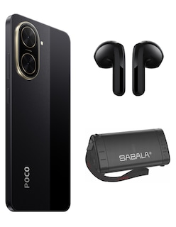 Foto 3 | Bundle Xiaomi Poco C71 128gb Rom Xiaomi Negro Incluye Xiaomi Bunds 6 Active Negros Y Bocina Sabala Dr 901