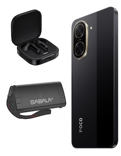 Foto 4 | Bundle Xiaomi Poco C71 128gb Rom Xiaomi Negro Incluye Xiaomi Bunds 6 Active Negros Y Bocina Sabala Dr 901