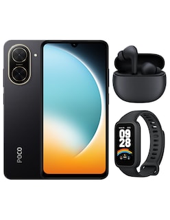 Foto 1 | Bundle Xiaomi Poco C71 128gb Rom Xiaomi Negro Incluye Xiaomi Bunds 4 Active Negros Y Band 9 Active