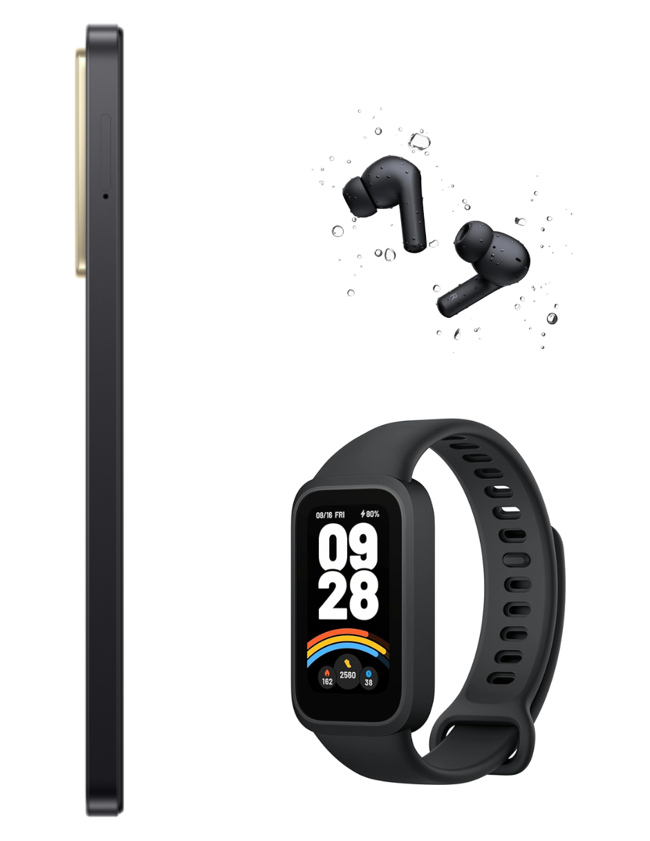 Foto 6 pulgar | Bundle Xiaomi Poco C71 128gb Rom Xiaomi Negro Incluye Xiaomi Bunds 4 Active Negros Y Band 9 Active