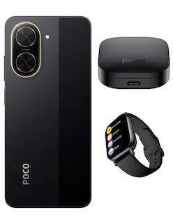 Foto 2 | Bundle Xiaomi Poco C71 128gb Rom Xiaomi Negro Incluye Xiaomi Bunds 6 Active Negros Y Watch 5 Lite Negra