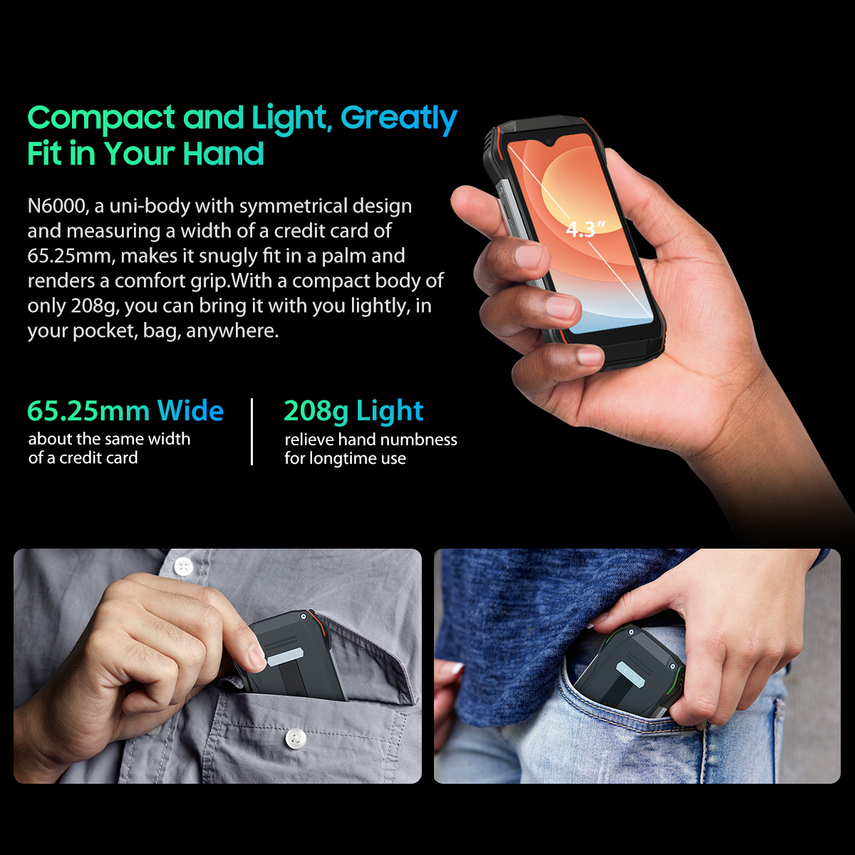 Foto 4 pulgar | Smartphone Blackview N6000 Mini 16 Gb+256 Gb Android 13 4.3