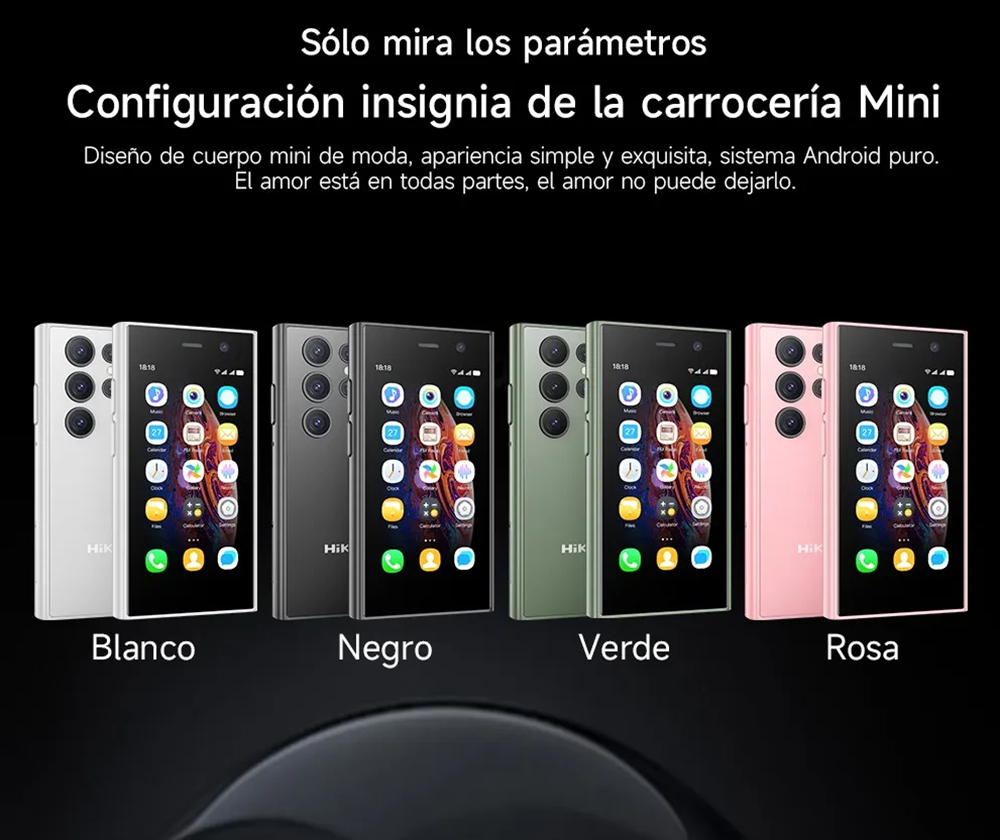 Foto 4 pulgar | Hiking Mini Phone S25 2gb 16gb  Rosa
