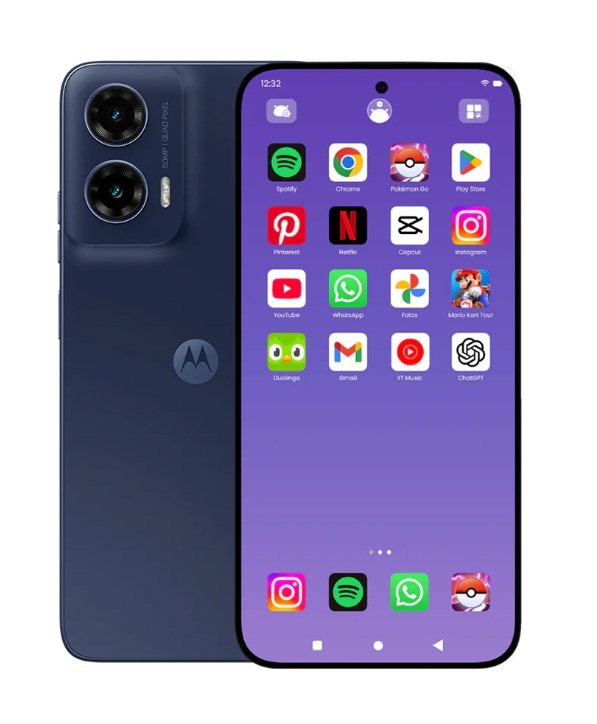 Celular Para Adolescentes Control Parental Moto G35 5g 8 Gb 256 Gb 5g Momophone Negro