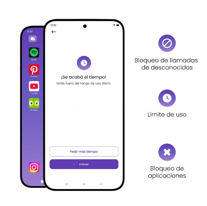 Foto 3 pulgar | Celular Para Adolescentes Control Parental Moto G35 5g 8 Gb 256 Gb 5g Momophone Negro